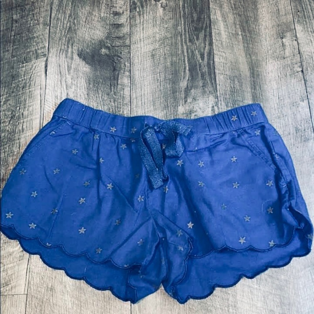 Aerie navy blue pj boxer short with silver stars